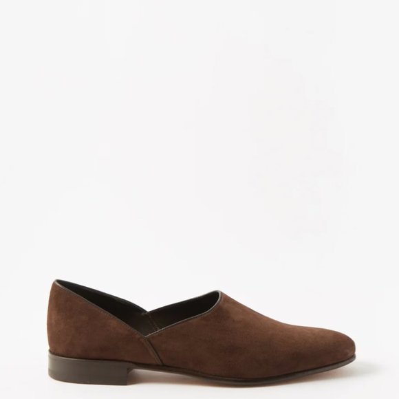 Bode Brown Suede Slippers, size 42 - Picture 3 of 9